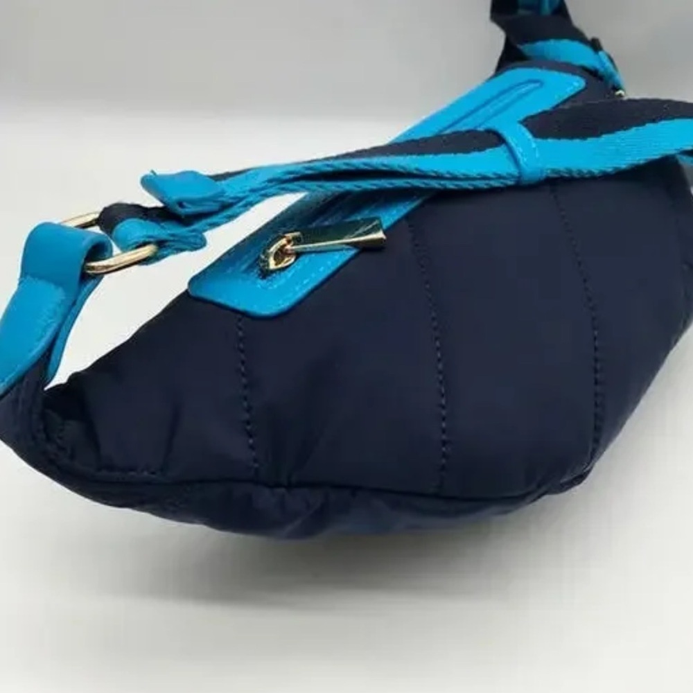 NEW WOMEN’S ON 34TH Blue Nylon Notte Crossbody Sling Bag Created for Macy's - Picture 3 of 6